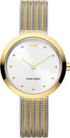 Danish Design IV65Q1210 Horloge Julia Mesh staal goud-en zilverkleurig 28 mm - thumbnail