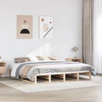 Bedframe zonder matras massief grenenhout 180x200 cm