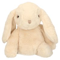 Bukowski pluche konijn knuffeldier - creme wit - staand - 25 cm   - - thumbnail