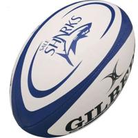 GILBERT Rugby Ball REPLICA - Haaien - Maat Midi - thumbnail