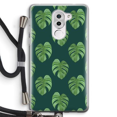 Monstera leaves: Honor 6X Transparant Hoesje met koord
