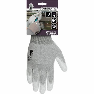 Werkhandschoenen JUBA Antistatisch Grijs Nylon Koolstofvezel - Maat: 9