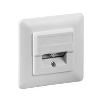 Goobay NET CAT5e Netwerkdoos AP inbouw universeel wit - ethernet kabel - CAT kabel - keystone geschikt - RJ45