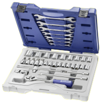 Expert by Facom doppenset 1/2" | 36-delig | incl. koffer | E032940 - E032940