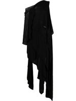 Yohji Yamamoto robe à design asymétrique - Noir - thumbnail