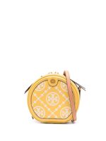 Tory Burch sac à bandoulière à plaque logo - Jaune