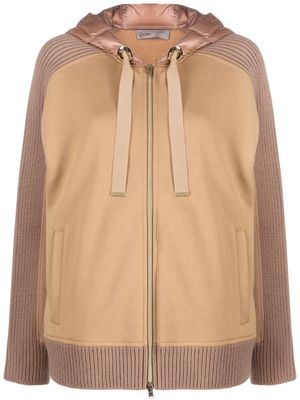 Herno veste zippée à capuche - Marron