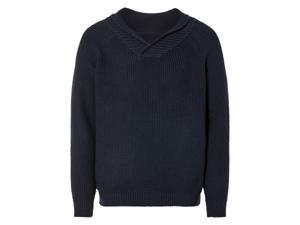 LIVERGY Heren gebreide pullover (L, Marineblauw)