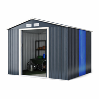 Metalen Tuinschuur Uitschuifbaar Stalen Berging Voor Tuingereedschap Stalen Berging Voor Tuingereedschap - 277 x 255 x 202 cm