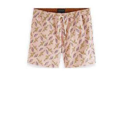 Scotch & Soda zwemshort met all over print lichtroze Scotch & Soda zwemshort met all over print lichtroze