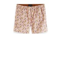 Scotch & Soda zwemshort met all over print lichtroze - thumbnail