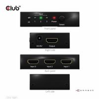 Club 3D 3 - 1 HDMI Switch 8K 60Hz / 4K 120Hz hdmi switch - thumbnail