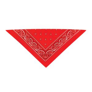 Bandana - rood - boeren zakdoek - dames/heren - driehoek - cowboy verkleedkleding   -