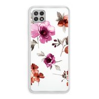 Geschilderde bloemen: Samsung Galaxy A22 4G Transparant Hoesje