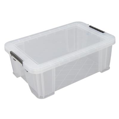 Allstore Opbergbox - 15 liter - Transparant - 47 x 30 x 17 cm - kunststof - met deksel