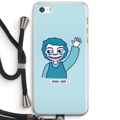 Zwaai: iPhone 5 / 5S / SE Transparant Hoesje met koord
