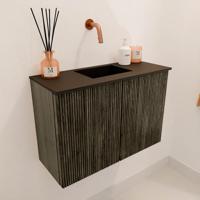 Toiletmeubel Mondiaz Joya | 60 cm | Meubelkleur Shadow | Faye wastafel Urban Midden | Zonder kraangat(en) Toiletmeubel Mondiaz Joya | 60 cm | Meubelkleur Shadow | Faye wastafel Urban Midden | Zonder kraangat(en)