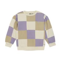 Daily7 winter sweater meisjes - paars - geruit Daily7 winter sweater meisjes - paars - geruit