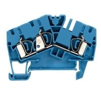 Weidmüller 1770860000-100 Doorgangsserieklem Spanveer Blauw 100 stuk(s)