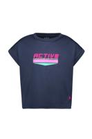 B.Nosy Meisjes t-shirt Active - Alise - Navy blauw - thumbnail