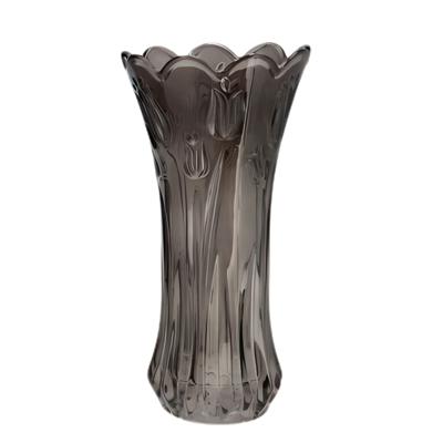 Bloemenvaas Delight - boeket vaas - glas - antraciet - 13 x 25 cm