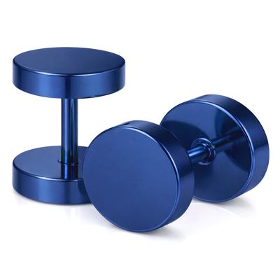 LGT Jewels Stud oorbellen blauw 6mm LGT Jewels Stud oorbellen blauw 6mm