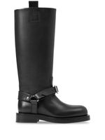 Burberry bottes Saddle en cuir - Noir