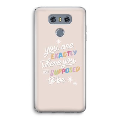 Right Place: LG G6 Transparant Hoesje