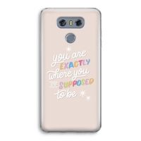 Right Place: LG G6 Transparant Hoesje