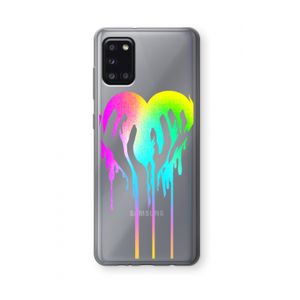 Hold My Heart: Samsung Galaxy A31 Transparant Hoesje