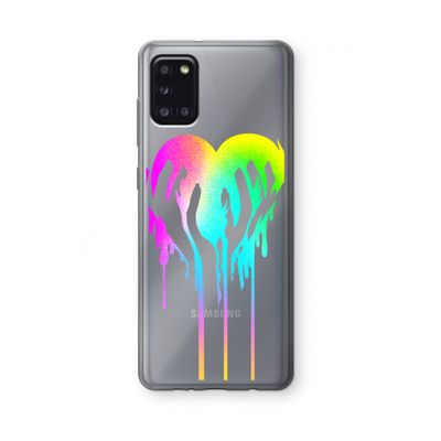 Hold My Heart: Samsung Galaxy A31 Transparant Hoesje