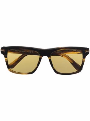 TOM FORD Eyewear lunettes de soleil à monture carrée - Marron