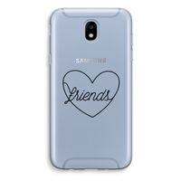 Friends heart black: Samsung Galaxy J5 (2017) Transparant Hoesje Friends heart black: Samsung Galaxy J5 (2017) Transparant Hoesje