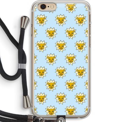 Leeuwenkoppen: iPhone 6 PLUS / 6S PLUS Transparant Hoesje met koord