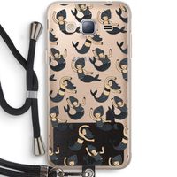 Zeemeermin: Samsung Galaxy J3 (2016) Transparant Hoesje met koord