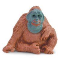 Safari Orang-oetan speelset 2,5 cm bruin 192-delig - thumbnail