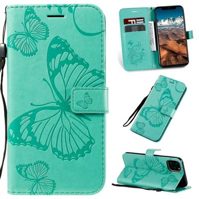 Gedrukt afdrukken Butterfly patroon horizontale Flip PU lederen draagtas met houder & kaartsleuven & portemonnee & Lanyard voor iPhone XI Max 2019 (gr