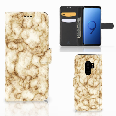 Samsung Galaxy S9 Plus | Bookcase | Marmer Goud