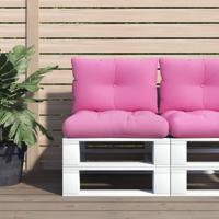VidaXL Palletkussens 2 st oxford stof roze