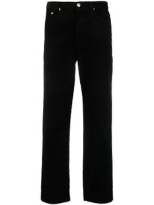 A.P.C. pantalon en velours côtelé à coupe droite - Noir