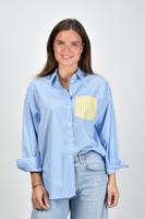 Academia blouse Giorgia-Patch 72D8 620 blauw - thumbnail