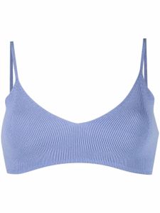 Low Classic soutien-gorge en maille nervurée - Violet