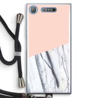 A touch of peach: Sony Xperia XZ1 Transparant Hoesje met koord