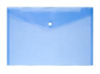 12 stuks A4 duidelijk document zak papieren bestand map briefpapier school kantoor PP geval (blauw)