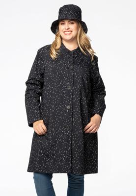 Yoek Raincoat LITTLE DOT | Zwart | Maat 56