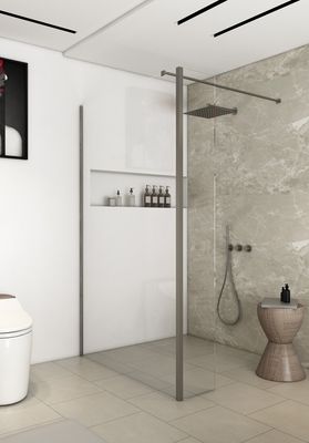 Saniclear Redro zijwand 30x200cm 8mm anti-kalk RVS Saniclear Redro zijwand 30x200cm 8mm anti-kalk RVS