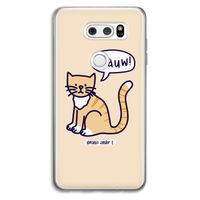 Miauw: LG V30 Transparant Hoesje