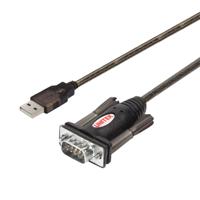 UNITEK Y-105 seriële kabel Zwart 1,5 m USB Type-A DB-9