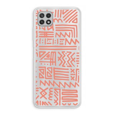 Marrakech Pink: Samsung Galaxy A22 4G Transparant Hoesje