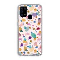 Terrazzo Memphis Pink: Samsung Galaxy M31 Transparant Hoesje
